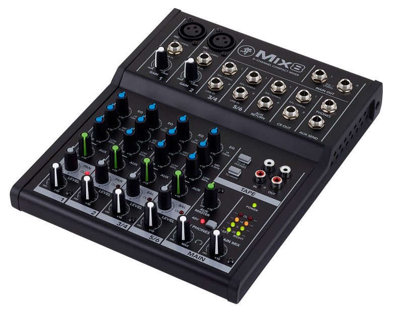 Musik-Mixer-Mackie-Mix8